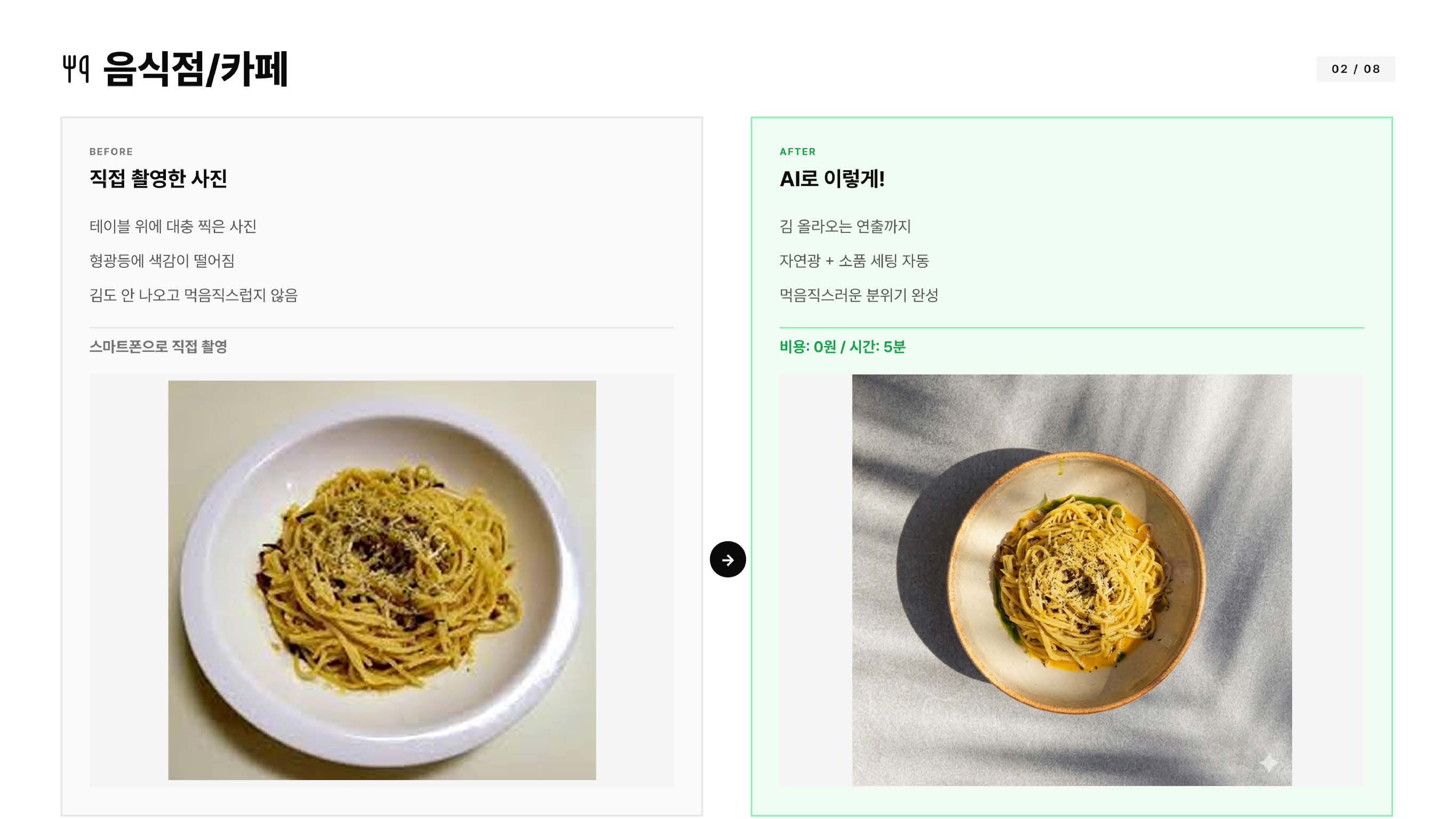 음식점/카페 Before After