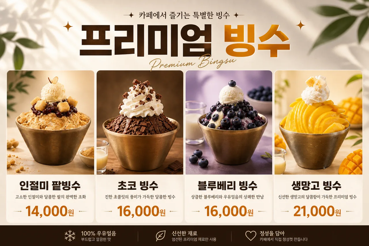 디저트 포스터